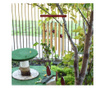 Вятърен чан с 12 златисти метални звукови тръби, Модел Feng-Shui, За дома или градината