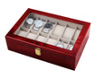 Кутия за съхранение на часовници Pufo Premium, дървена, за 12 часовника