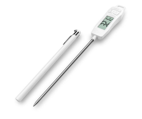 Цифров термометър със сонда за кухня, течности, храна, млечни продукти, торти, восък и др. -50 ° С до + 300 ° С, Pufo