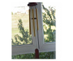 Вятърен чан с 6 златисти метални звукови тръби, Модел Фън Шуй, За дома или градината