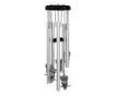 Clopotel de vant cu 5 tuburi sonore metalice pentru casa sau gradina, model Feng-Shui cu 6 bufnite, Pufo