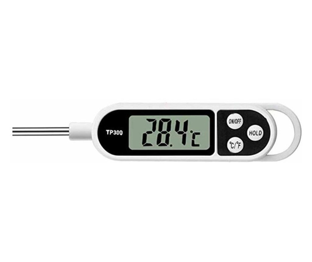 Дигитален термометър Pufo, 3 бутона, - 50 ° C + 300 °C, Бял