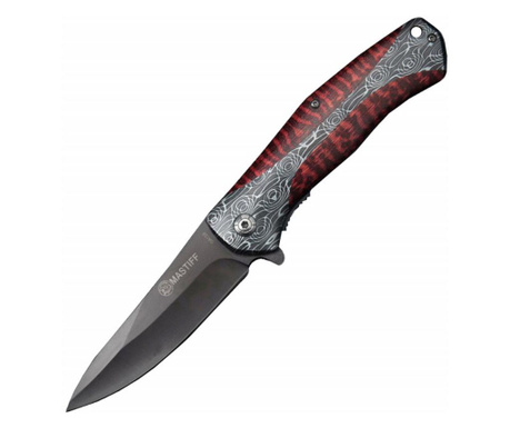 22 см нож мастиф, модел Leopard Red Print със система за заключване на острието