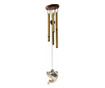 Вятърна камбанка с 6 метални звукови тръби за дома или градината, Фън Шуй модел с рибарник