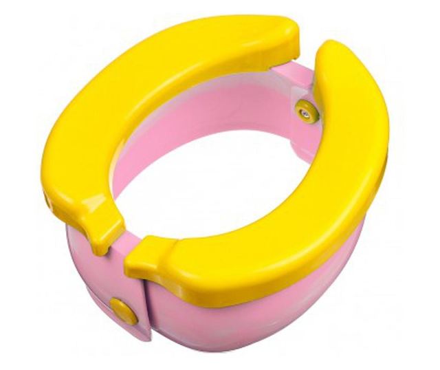 Olita portabila, de calatorie, Banana Travel Potty, roz - Krista®