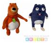 Set doua mascote din plus Ursul Grizzy si Lemingii, 25-30 cm