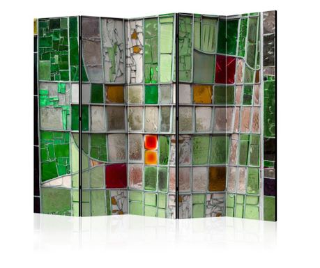 Paravan - Emerald Stained Glass II - 225 x 172 cm