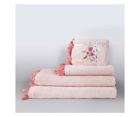 Комплект 3 кърпи за баня Fenix Embroidery 30x50 cm