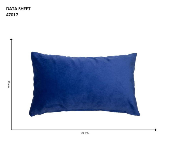 Ukrasni jastuk Samara Velvet Blue 30x50 cm