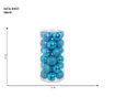Set 30 dekorativnih krogel Gliter Turquoise