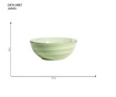 Bol pentru salata Ixia, Waves Green, ceramica, 1 L,1 L