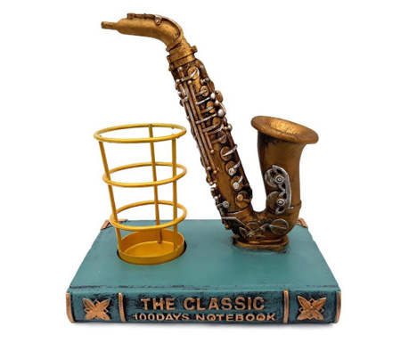 Saxofon cu suport pentru pixuri asezate pe carte, Model 1, 629E