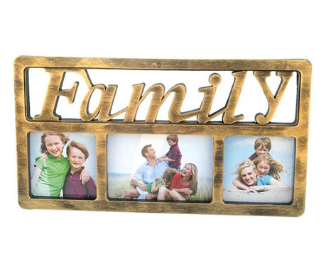 Rama colaj, 3 fotografii, Family, 39 cm, 248BX