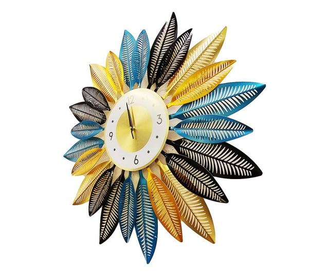 Ceas de perete in forma floare, Gerbera, Silentios, 70 cm,  H930445