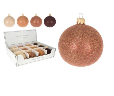 Kolorowa szklana kula, 8 cm