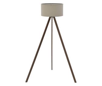 Állólámpa, bézs/barna, 38x145 cm