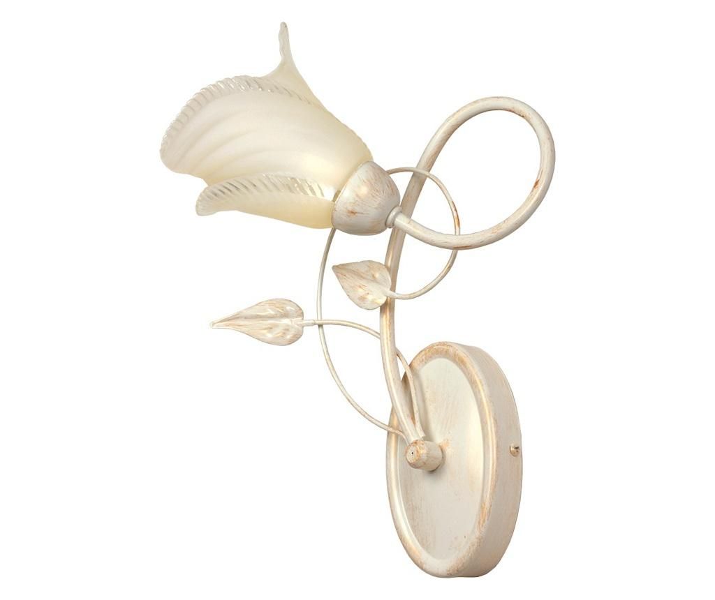 Lampă de perete LAURA Crem/Aur, 1xE14