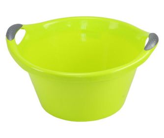 Lighean din plastic cu manere 15L, verde, JOTTA Kaja
