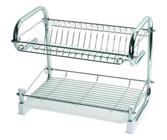 Suport uscator de vase 2 etaje, DOMOTTI Limonka