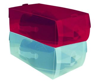 Set 2 cutii pentru incaltaminte 34x21cm, ARRANGER Comfort