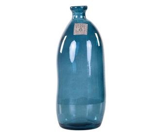 Üveg váza, 35 cm, kék - BULLE DE SAVON