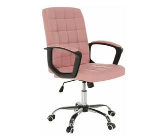 Steppelt textilbőr irodai szék, púderrózsaszín - LACELLE