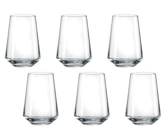 Set 6 pahare bauturi racoritoare bohemia cristal siesta Bohemia Cristal
