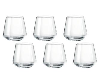 Set 6 pahare pentru whisky bohemia cristal siesta  290 ml