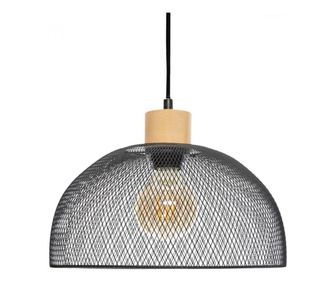 Lustra Steel Mesh Kely, otel, negru, 30x22,5 cm, cablu 80 cm