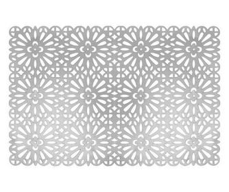 Suport farfurie perforat 30x45cm, argintiu, AMBITION Glamour