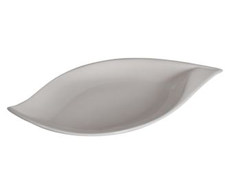 Platou adanc 31.5x18.5cm, portelan alb, AMBITION Salsa