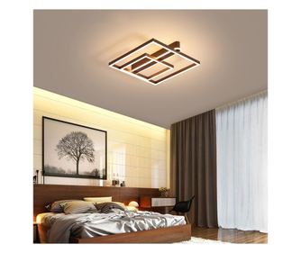 Lustra LED Square Numva 2+A, SLC cu telecomanda, Intensitate reglabila si lumina calda, neutra, rece