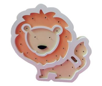 Lampa de veghe cu leduri, In forma de Leu, 33 cm, 6818-6A