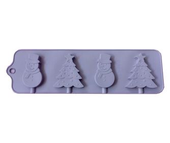 Forma din silicon pentru ciocolata, 4 cavitati, 79COF