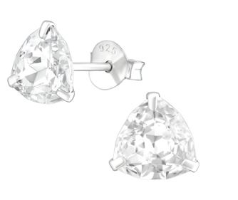 Cercei argint, Shine cu cristale Swarovski White, A4S37657-1