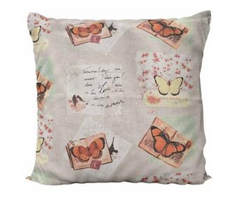 Husa decorativa Orange butterfly