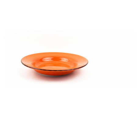 Farfurie paste ceramica 22cm,gala orange