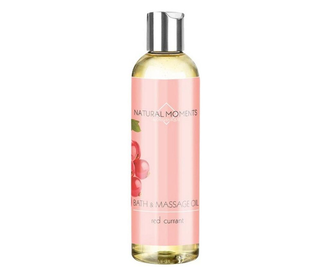 Ulei masaj si baie cu coacaze rosii natural moments, organique, 250 ml  1