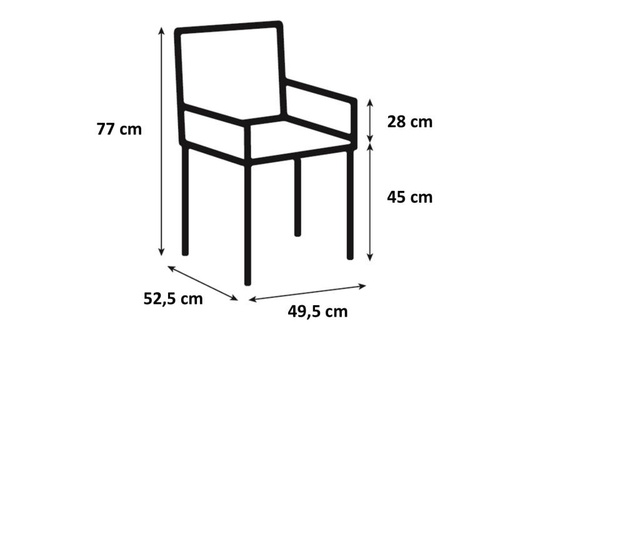 Set 2 stolice Nova White