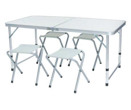 Kemping asztal 4 székkel