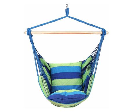 Függőszék párnával-kék