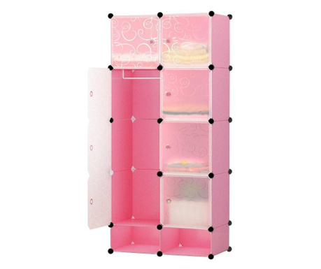 Dulap modular din plastic - Roz