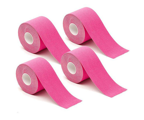 Kineziologické pásky- 4 ks, viac farieb, ružové
