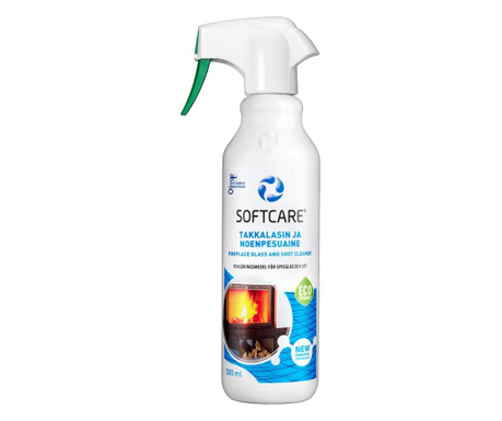 Solutie de curatat pentru seminee, sticla si funingine Softcare 500ml