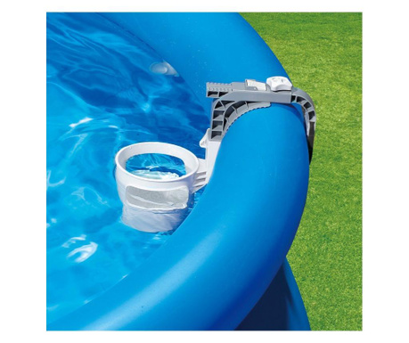 Skimmer pentru piscina cu inel gonflabil/cadru metalic, asigura colectarea frunzelor si a altor resturi din piscina inainte de a