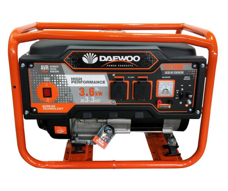 Generator daewoo gdk3600 3.3kw max 3.6kw cu roti si maner