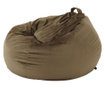 Fotoliu tip sac, material textil gri-maro TAUPE,Bortis Impex mobila pentru living