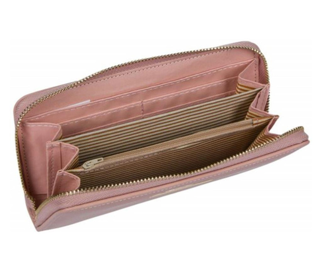 Елегантен дамски портфейл, Pufo Glamour, 20 x 11 см, розов
