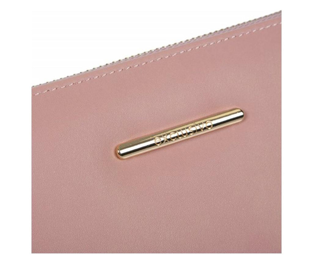 Елегантен дамски портфейл, Pufo Glamour, 20 x 11 см, розов