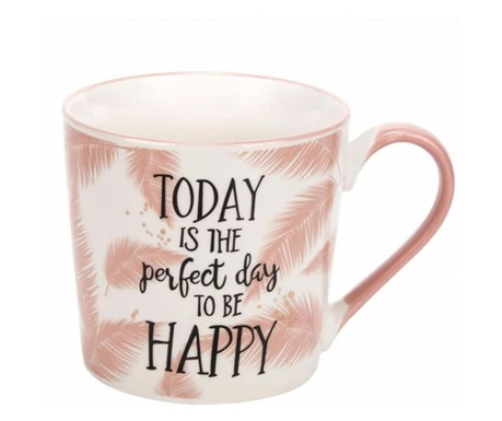 Cana pentru cafea sau ceai Today is a perfect day, 385 ml
